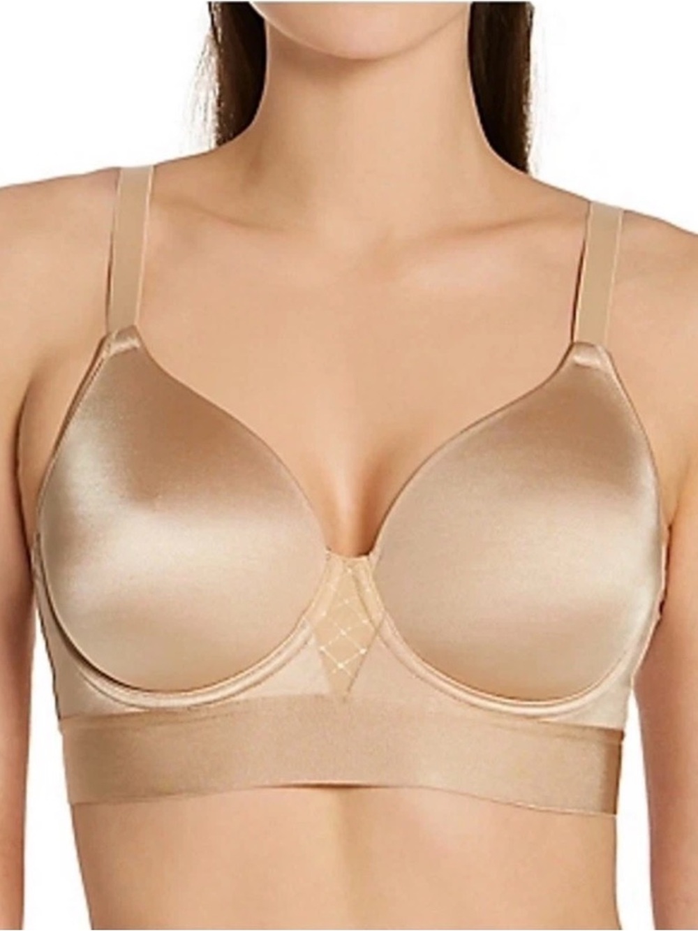 Bali One Smooth U Bounce Control Convertable Underwire Bra DF3456 Beige 40C NWOT